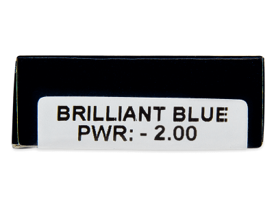TopVue Daily Color - Brilliant Blue - dioptrické jednodenní (2 čočky) - Náhled parametrů čoček