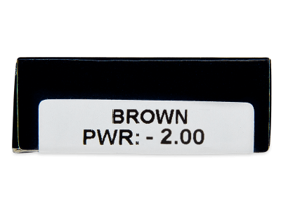 TopVue Daily Color - Brown - dioptrické jednodenní (2 čočky) - Náhled parametrů čoček