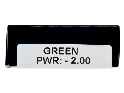 TopVue Daily Color - Green - dioptrické jednodenní (2 čočky) - Náhled parametrů čoček