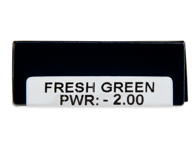 TopVue Daily Color - Fresh Green - dioptrické jednodenní (2 čočky) - Náhled parametrů čoček