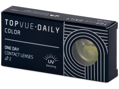 TopVue Daily Color - Fresh Green - dioptrické jednodenní (2 čočky) - Barevné kontaktní čočky