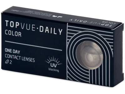 TopVue Daily Color - Grey - dioptrické jednodenní (2 čočky) - Barevné kontaktní čočky