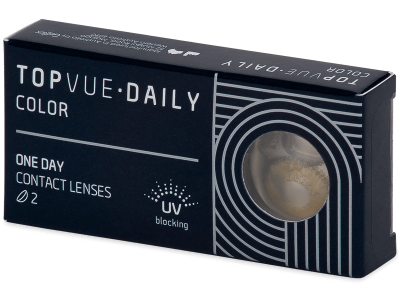 TopVue Daily Color - Pure Hazel - dioptrické jednodenní (2 čočky) - Barevné kontaktní čočky