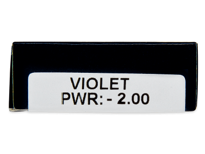 TopVue Daily Color - Violet - dioptrické jednodenní (2 čočky) - Náhled parametrů čoček