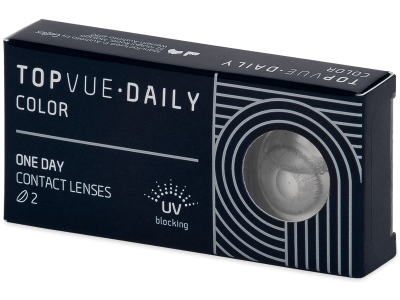 TopVue Daily Color - Sterling Grey - nedioptrické jednodenní (2 čočky) - Barevné kontaktní čočky