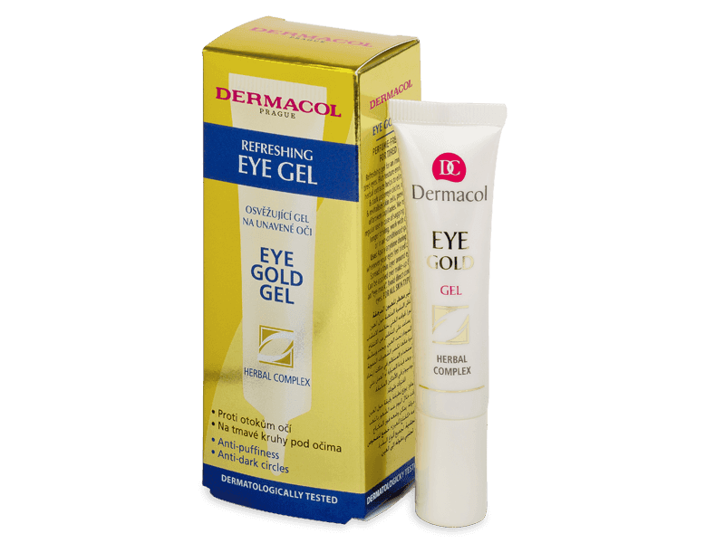 Dermacol oční gel na unavené oči Eye gold 15 ml 