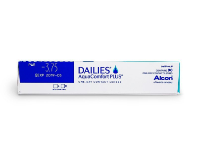 Dailies AquaComfort Plus (90 čoček) - Náhled parametrů čoček