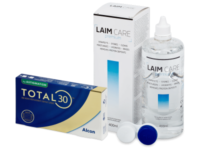 TOTAL30 for Astigmatism (6 čoček) + roztok Laim-Care 400 ml