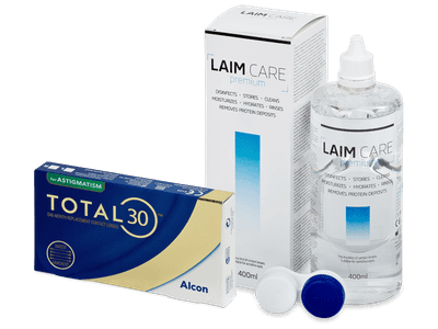 TOTAL30 for Astigmatism (6 čoček) + roztok Laim-Care 400 ml