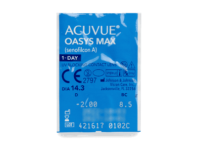 Acuvue Oasys Max 1-Day (30 čoček) - Vzhled blistru s čočkou