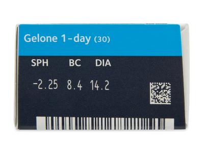 Gelone 1-day (30 čoček) - Náhled parametrů čoček