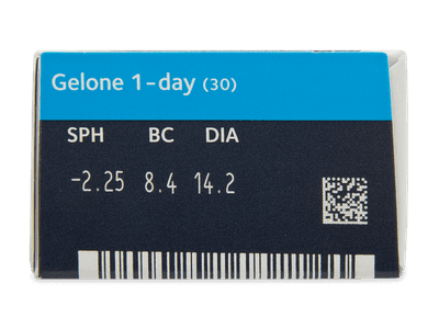 Gelone 1-day (30 čoček) - Náhled parametrů čoček