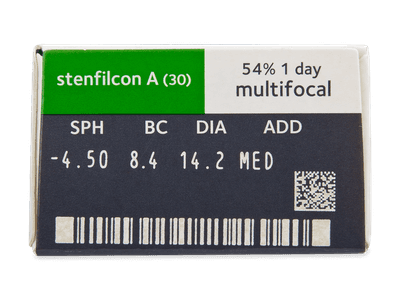 Gelone 1-day Multifocal (30 čoček) - Náhled parametrů čoček