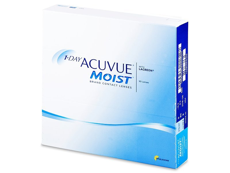 1 Day Acuvue Moist (90 čoček) - Jednodenní kontaktní čočky