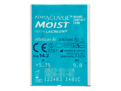 1 Day Acuvue Moist (90 čoček) - Vzhled blistru s čočkou