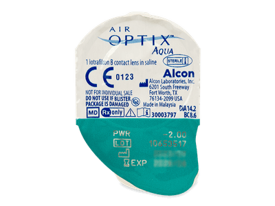 Air Optix Aqua (6 čoček) - Vzhled blistru s čočkou