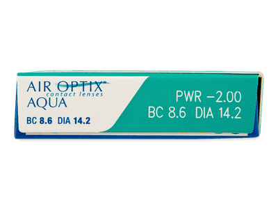 Air Optix Aqua (6 čoček) - Náhled parametrů čoček
