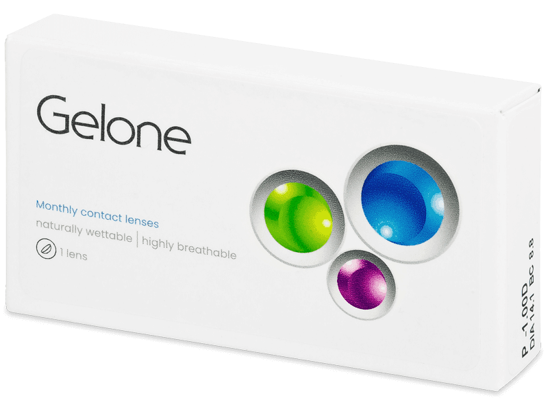 Gelone Monthly (1 čočka) - Měsíční kontaktní čočky