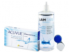 Acuvue Oasys (6 čoček) + Laim Care 400 ml Kontaktní čočky Johnson and Johnson - Acuvue Oasys (6 čoček) + Laim Care 400 ml